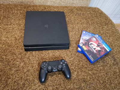 Лот: 14905144. Фото: 1. Sony Playstation 4 slim, (500гб... Игровые приставки, консоли