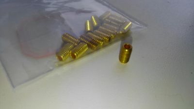 Лот: 13351585. Фото: 1. Установочный винт латунь M4 8мм... Аксессуары для автозвука