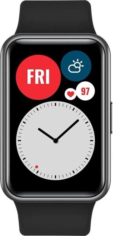 Лот: 16640881. Фото: 1. Смарт-часы Huawei Watch Fit Графитовый... Смарт-часы, фитнес-браслеты, аксессуары