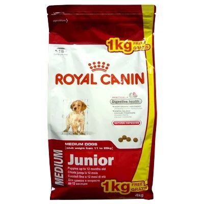 Лот: 3730572. Фото: 1. Royal Canin Medium Junior 3кг... Корма