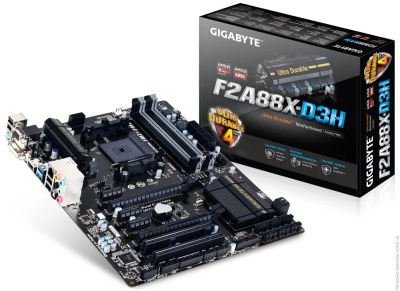 Лот: 11105710. Фото: 1. Материнская плата Gigabyte F2A88X-HD3... Комплекты запчастей