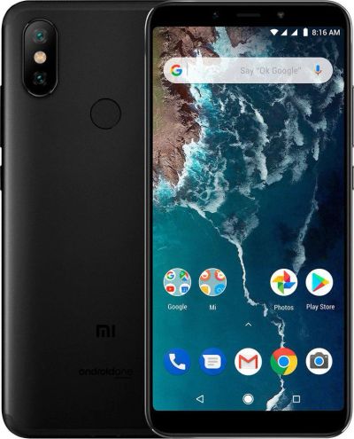 Лот: 12845427. Фото: 1. Новый Xiaomi Mi A2 4/32 ГБ Black... Смартфоны