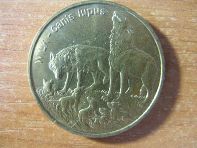 Лот: 3015242. Фото: 1. Польша 2 злотых 1999 года. Волки... Европа