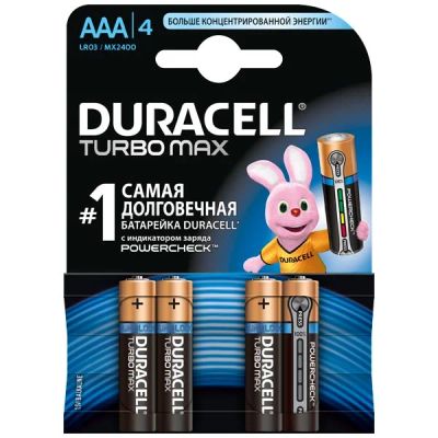Лот: 11152384. Фото: 1. Duracell Turbo Max AAA. Батарейки, аккумуляторы, элементы питания