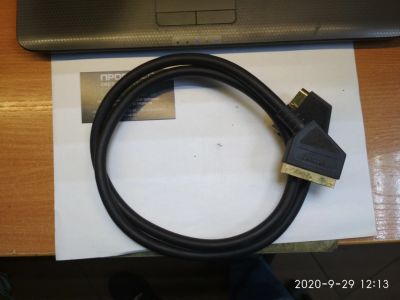 Лот: 16617570. Фото: 1. Hama Кабель SCART-M SCART-M 1м. Шнуры, кабели, разъёмы