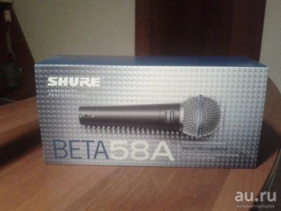 Лот: 13466949. Фото: 1. Shure Beta 58A (Микрофон динамический... Студийные микрофоны, радиомикрофоны и радиосистемы