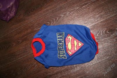 Лот: 1771331. Фото: 1. кофта "SUPERMAN" для француза... Ошейники, одежда, конное снаряжение