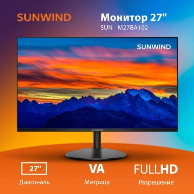 Лот: 21256503. Фото: 1. Монитор 27" SunWind SUN-M27BA102... ЖК-мониторы