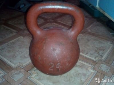 Лот: 6947102. Фото: 1. Гиря 16 кг оранжевая( Не неваляшка... Гири