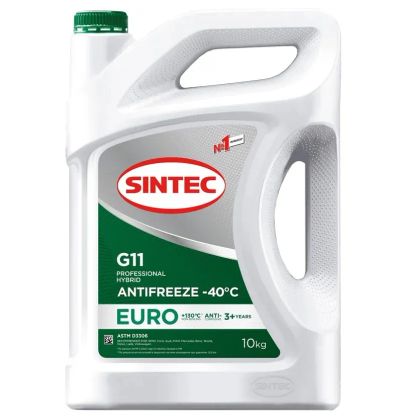 Лот: 20615706. Фото: 1. Антифриз Sintec Euro G11 зеленый... Масла, жидкости