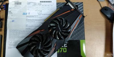 Лот: 12811620. Фото: 1. Видеокарта Gigabyte Geforce GTX... Видеокарты