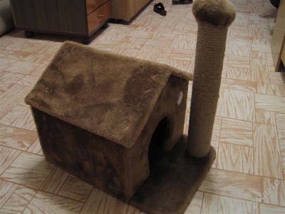 Лот: 1279380. Фото: 1. кошкин дом. Домики, переноски, клетки, когтеточки
