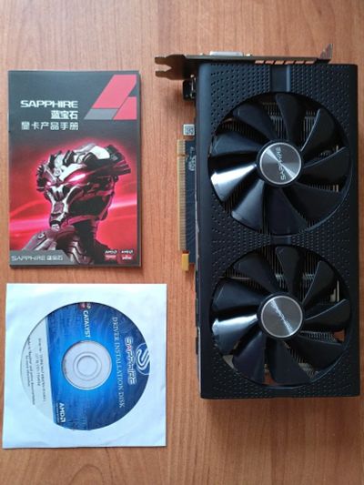 Лот: 25348469. Фото: 1. Видеокарта Sapphire Radeon RX... Видеокарты