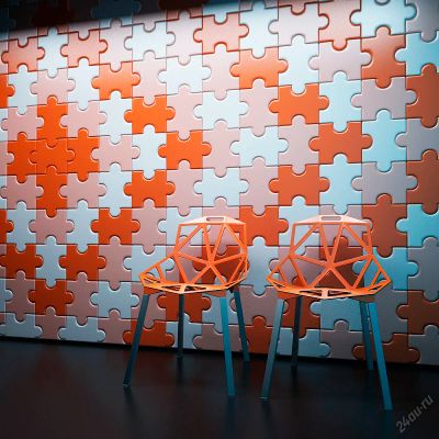 Лот: 6379467. Фото: 1. 3D панель Пазл 350х300х20. Кафель, гранит, интерьерный камень