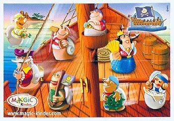 Лот: 611697. Фото: 1. Киндер. Улитки пираты. Игрушки
