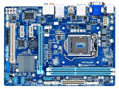Лот: 10869478. Фото: 1. (98) GIGaBYTE GA-H77M-HD3 1155... Комплекты запчастей