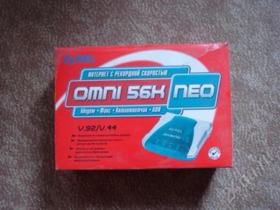 Лот: 608435. Фото: 1. Модем ZyXEL Omni 56K Neo. Проводные модемы