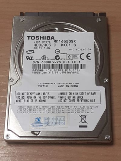 Лот: 19001806. Фото: 1. Жесткий диск 160gb, HDD ноутбука... Жёсткие диски (HDD)