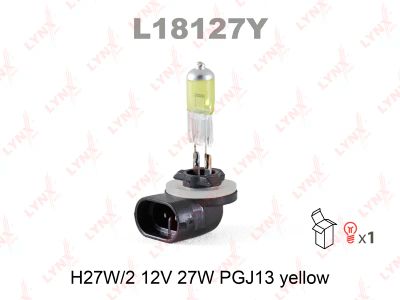 Лот: 8762579. Фото: 1. Лампа LYNXauto L18127Y H27W/2... Оптика и освещение