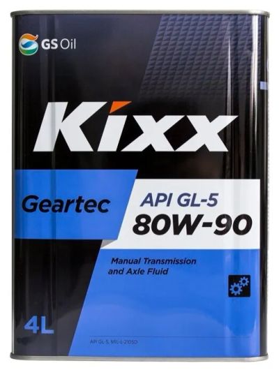 Лот: 20068481. Фото: 1. KIXX GEARTEC GL-5 80w90 4 л (масло... Масла, жидкости