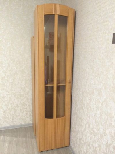 Лот: 6497540. Фото: 1. Шкаф со стеклом. Гостиные, стенки, горки