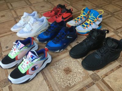 Лот: 20525624. Фото: 1. Кроссовки Jordan, Nike, Champion. Кеды, кроссовки, слипоны