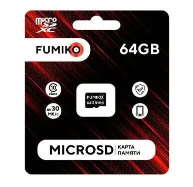 Лот: 22226654. Фото: 1. Флешка 64Гб Fumiko microSDHC накопитель... USB-флеш карты