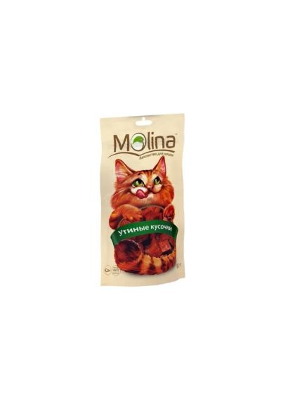 Лот: 6861885. Фото: 1. Лакомство Molina для кошек, утиные... Корма