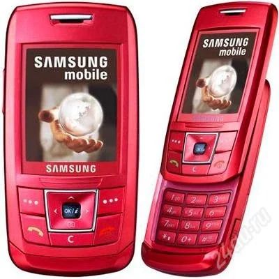 Лот: 1435793. Фото: 1. Cотовый телефон SAMSUNG E250 RED... Кнопочные мобильные телефоны