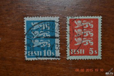 Лот: 8724529. Фото: 1. Марки Эстонии 1928г. Гербы. Марки