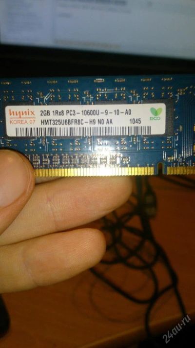 Лот: 5065659. Фото: 1. Память Hynix 2GB 1Rx8 PC3-10600U-9-10-A0... Оперативная память