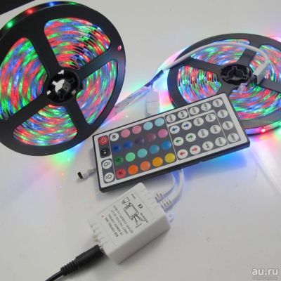 Лот: 8499432. Фото: 1. 10 метров,светодиодная лента RGB... Светодиоды
