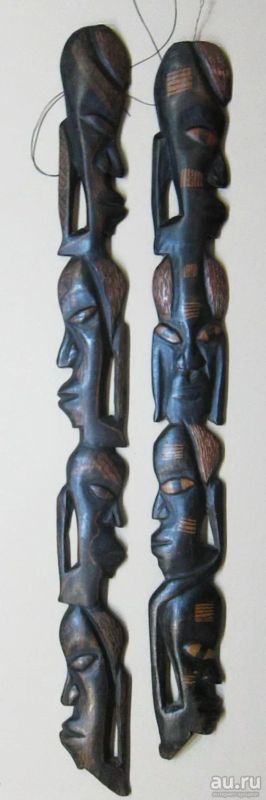 Лот: 17443729. Фото: 1. Африканские аутентичные маски... Аксессуары