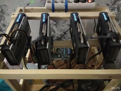 Лот: 12131475. Фото: 1. Майнинг ферма 4шт RX 570 8Gb Sapphire... Майнинг фермы, товары для майнинга
