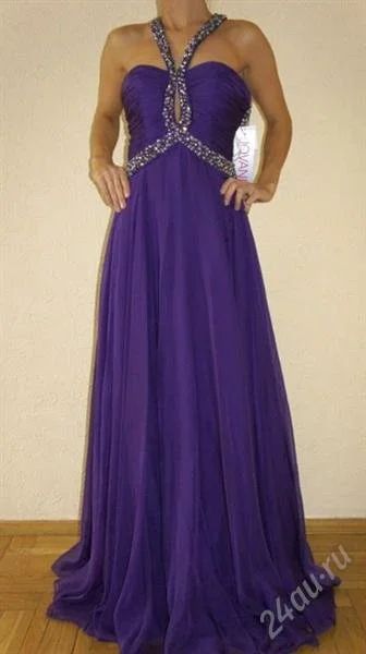 Лот: 2572230. Фото: 1. Платье Jovani вечернее с камнями... Платья
