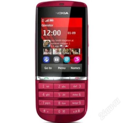 Лот: 2055906. Фото: 1. NOKIA 300 Красный цвет. Кнопочные мобильные телефоны