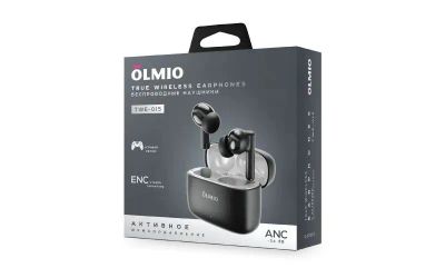 Лот: 25794653. Фото: 1. Беспр. наушники OLMIO TWE-15... Наушники, гарнитуры