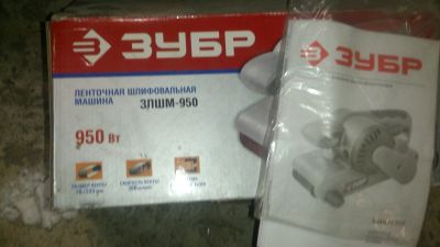 Лот: 12601466. Фото: 1. ленточно шлифовальная машина зубр... Электроинструмент