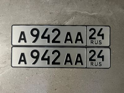 Лот: 23274890. Фото: 1. Продам гос.номер А 942 АА 24. Госномера
