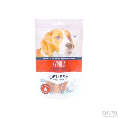 Лот: 10400822. Фото: 1. лакомство Delipet Для Собак Куриные... Корма