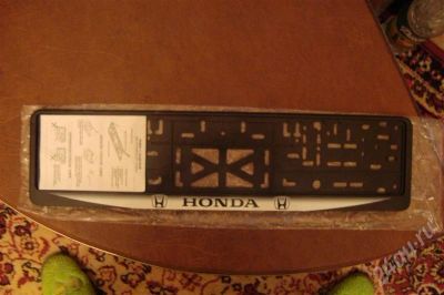 Лот: 579582. Фото: 1. Накладка под номер HONDA. Детали тюнинга