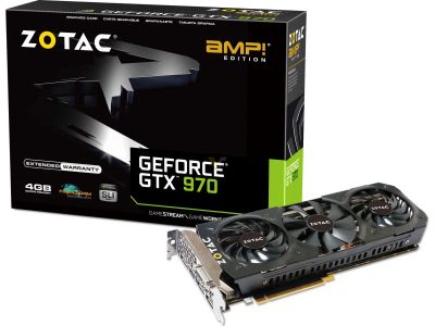 Лот: 10932889. Фото: 1. Видеокарта zotac gtx 970. Видеокарты