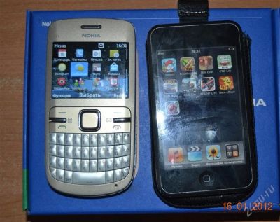 Лот: 1486410. Фото: 1. поменяю Nokia c3 и Ipod touch... Кнопочные мобильные телефоны
