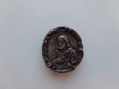 Лот: 15752157. Фото: 1. антикварный мощевик серебро... Иконы