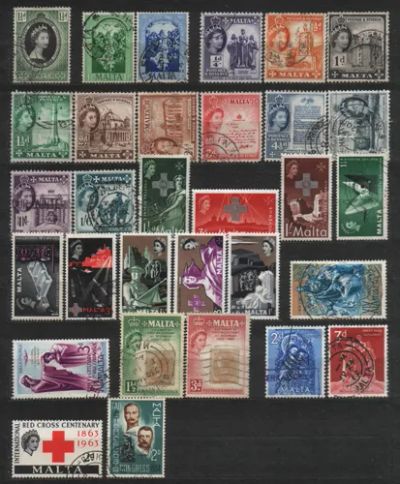 Лот: 25770339. Фото: 1. Брит.Мальта 1953-69 QEII_004. Марки