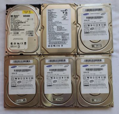 Лот: 17673546. Фото: 1. Жесткие диски 40Гб 6 шт. Рабочии... Жёсткие диски (HDD)