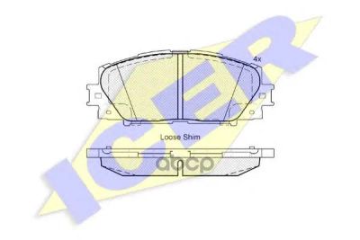 Лот: 21928103. Фото: 1. Колодки Тормозные Toyota Yaris... Тормозная система