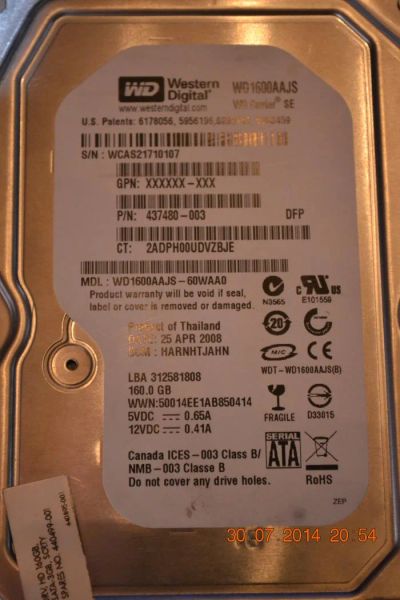 Лот: 4343000. Фото: 1. Жесткий диск 1. Жёсткие диски (HDD)