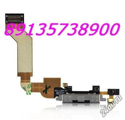 Лот: 6155978. Фото: 1. Шлейф iPhone 4 системный разъем... Шлейфы, разъёмы