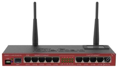 Лот: 2442857. Фото: 1. Mikrotik RB2011UAS-2HnD-IN, LCD-дисплей... Маршрутизаторы (роутеры)